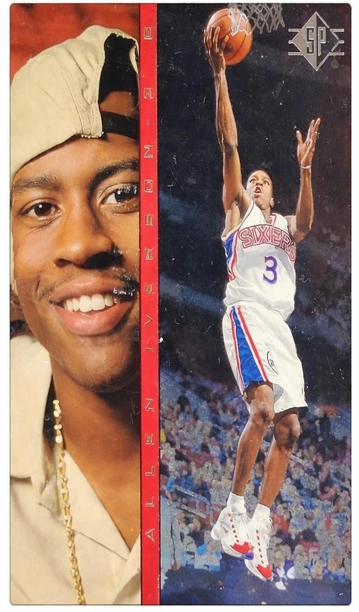 1996 Upper Deck SP Basketball Allen Iverson #IN5 PSA 6
