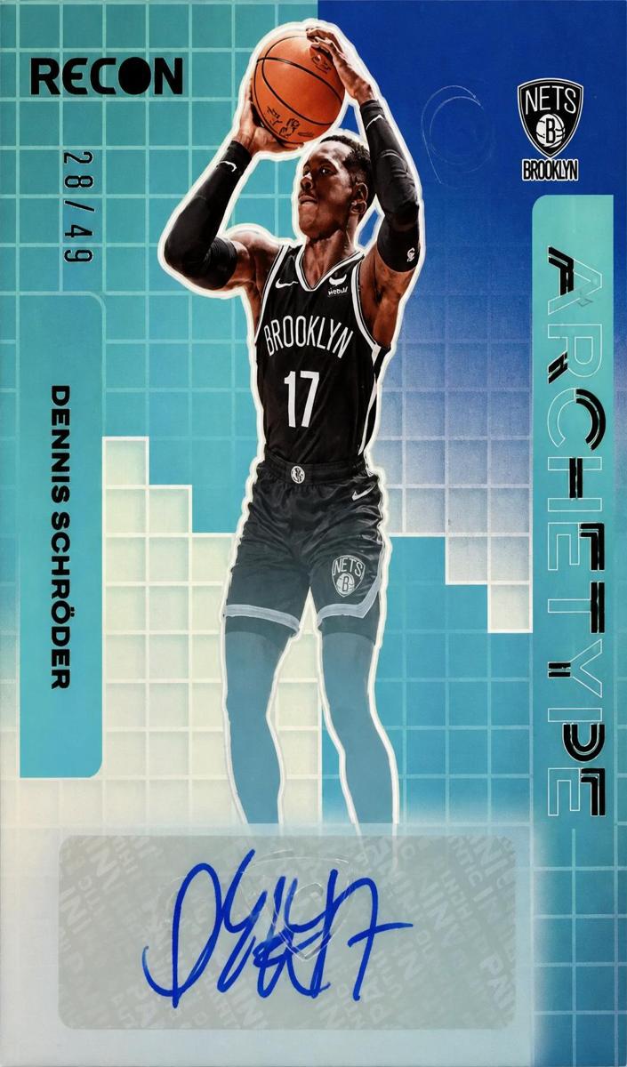 2023 Panini Recon Basketball Blue Dennis Schroder #AS-DEN