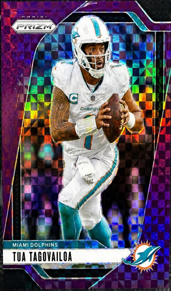 2024 Panini Prizm Football Purple Power Tua Tagovailoa #175