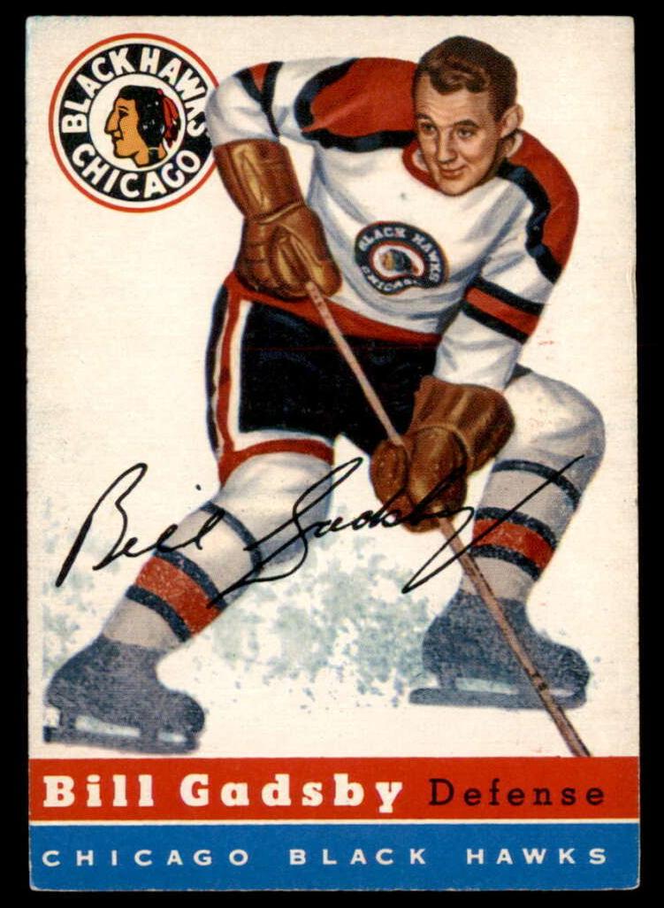 1954 Topps Hockey Bill Gadsby #20 PSA 5