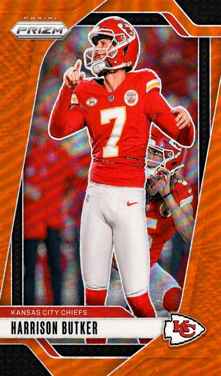 2024 Panini Prizm Football Orange Harrison Butker #144