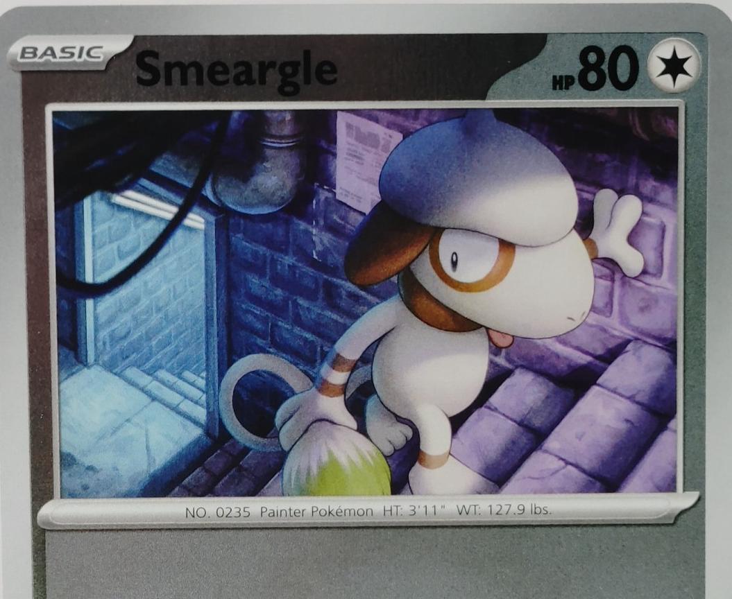 2025 Pokemon Mega Evolution Phantasmal Flames Reverse Holo Smeargle #80