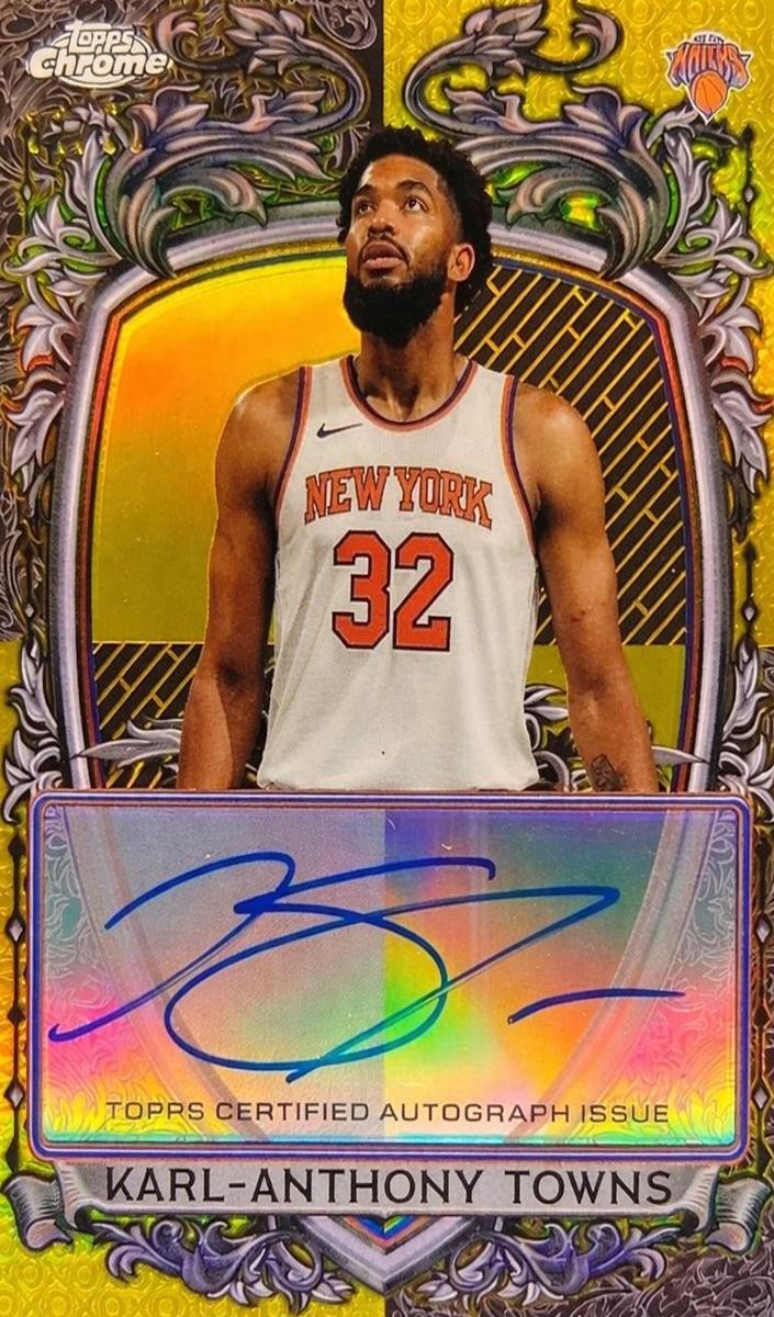 2025 Topps Chrome Basketball Gold Refractor Karl-Anthony Towns #SS-KAT