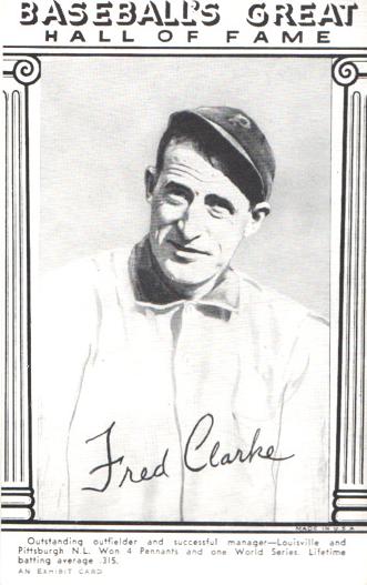 1948 Exhibits Baseball's Great Hall of Fame Baseballf Fred Clarke #NNO