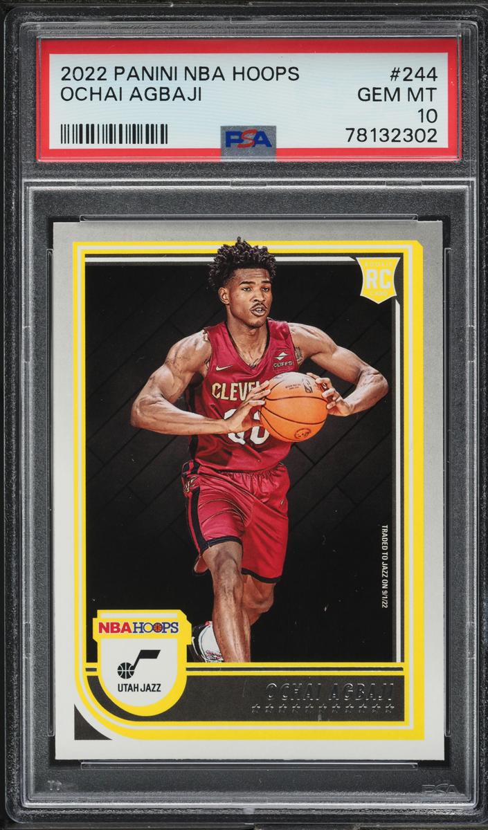 2022 Panini Hoops Basketball Ochai Agbaji #244 PSA 10