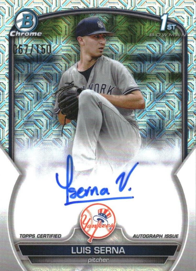2023 Bowman Chrome Prospects Baseball HTA Choice Luis Serna #CPA-LS PSA 10