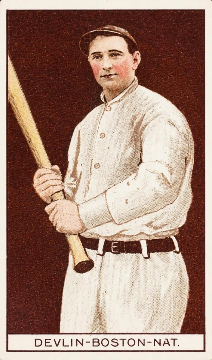 1912 American Tobacco Company Brown Background T207 Baseball Arthur Devlin #NNO PSA 3