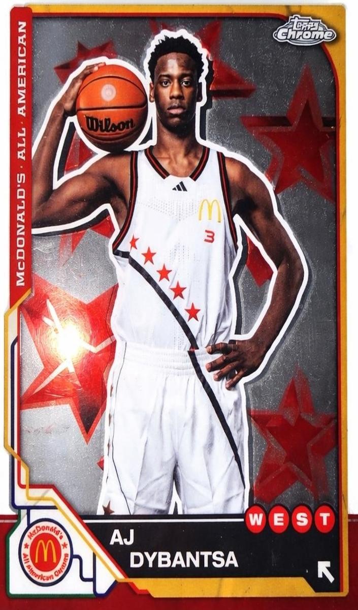 2025 Topps Chrome McDonald's All American Basketball AJ Dybantsa #7