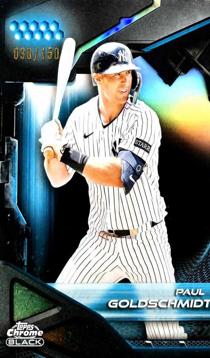2026 Topps Chrome Black Baseball Blue Refractor Paul Goldschmidt #178