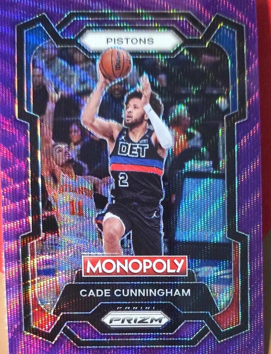 2023 Panini Prizm Monopoly Basketball Purple Cade Cunningham #25