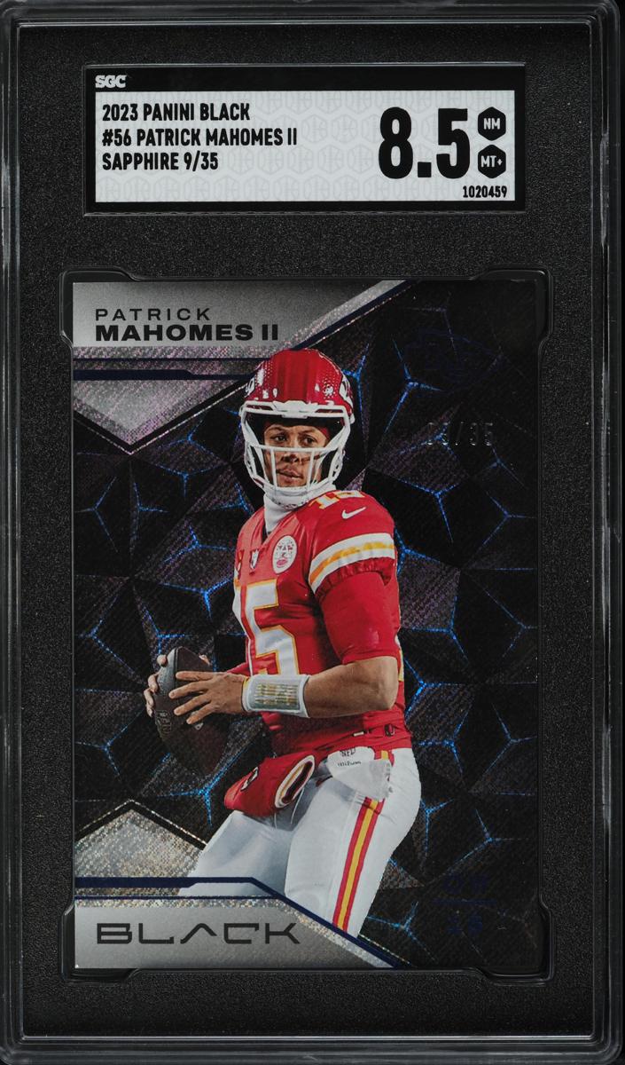 2023 Panini Black Football Sapphire Patrick Mahomes II #56