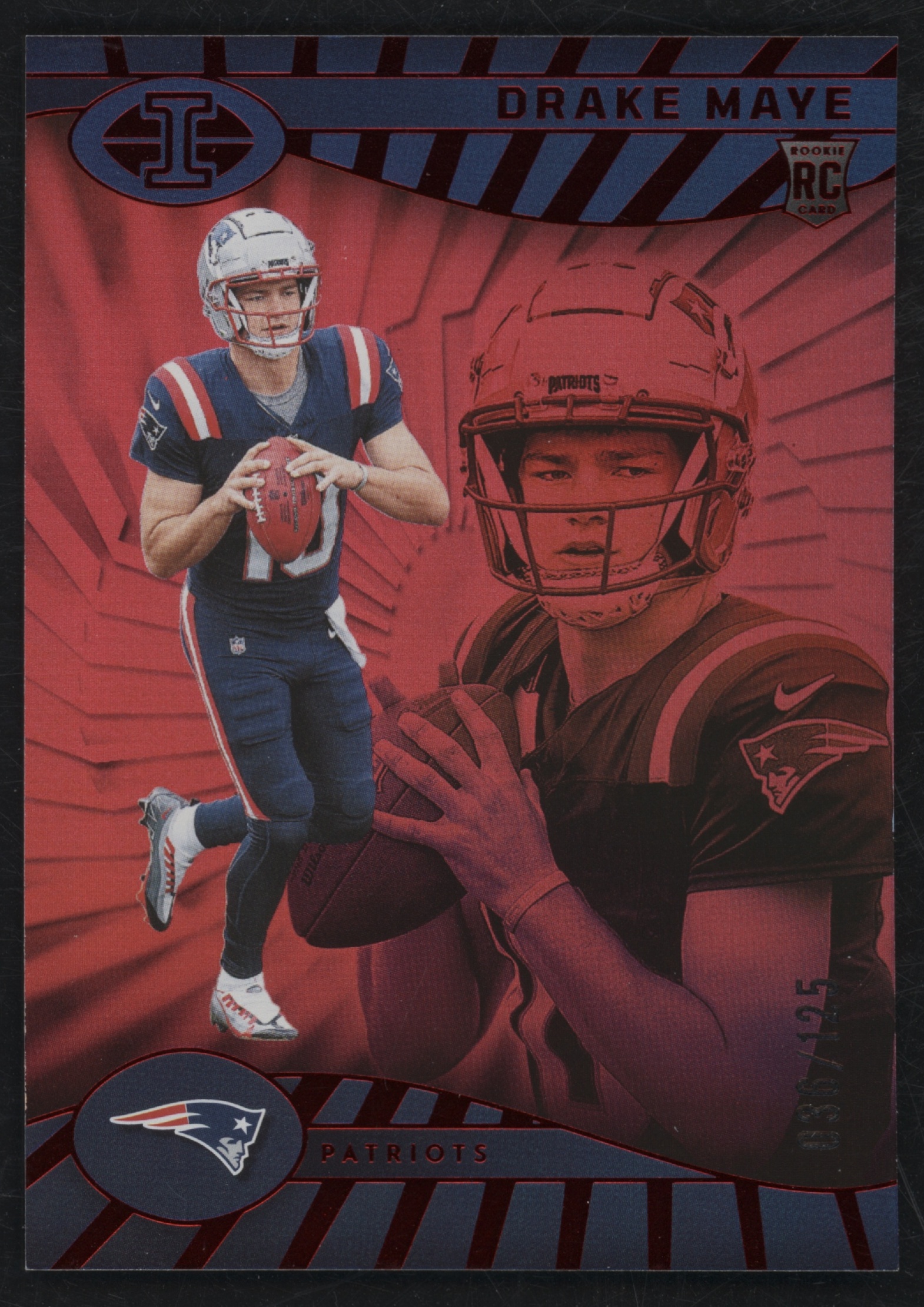 2024 Panini Illusions Football Ruby Trophy Collection Drake Maye #59