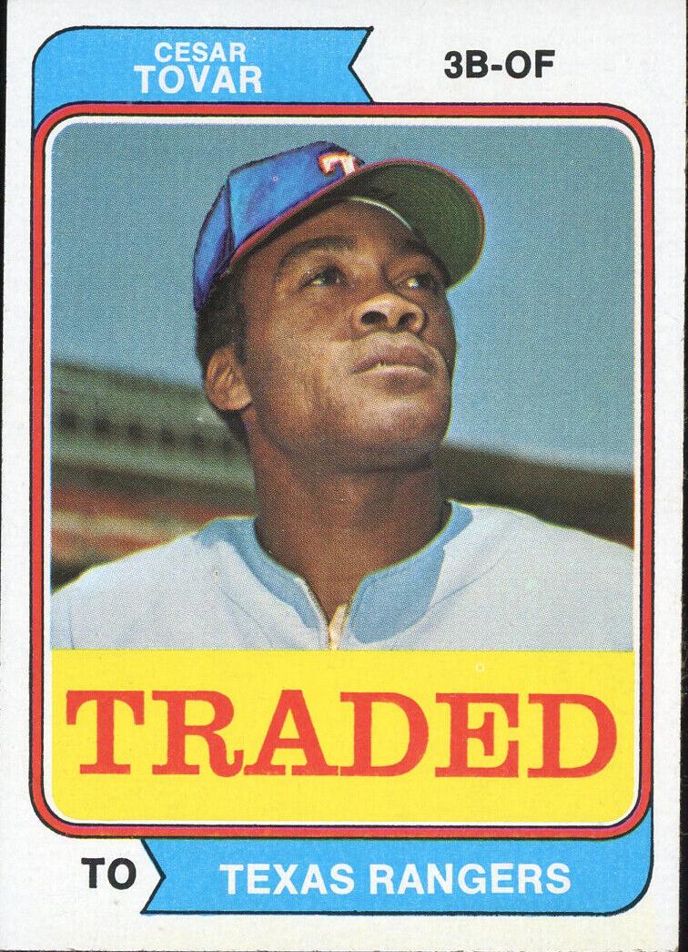 1974 Topps Baseball Cesar Tovar #538T PSA 6