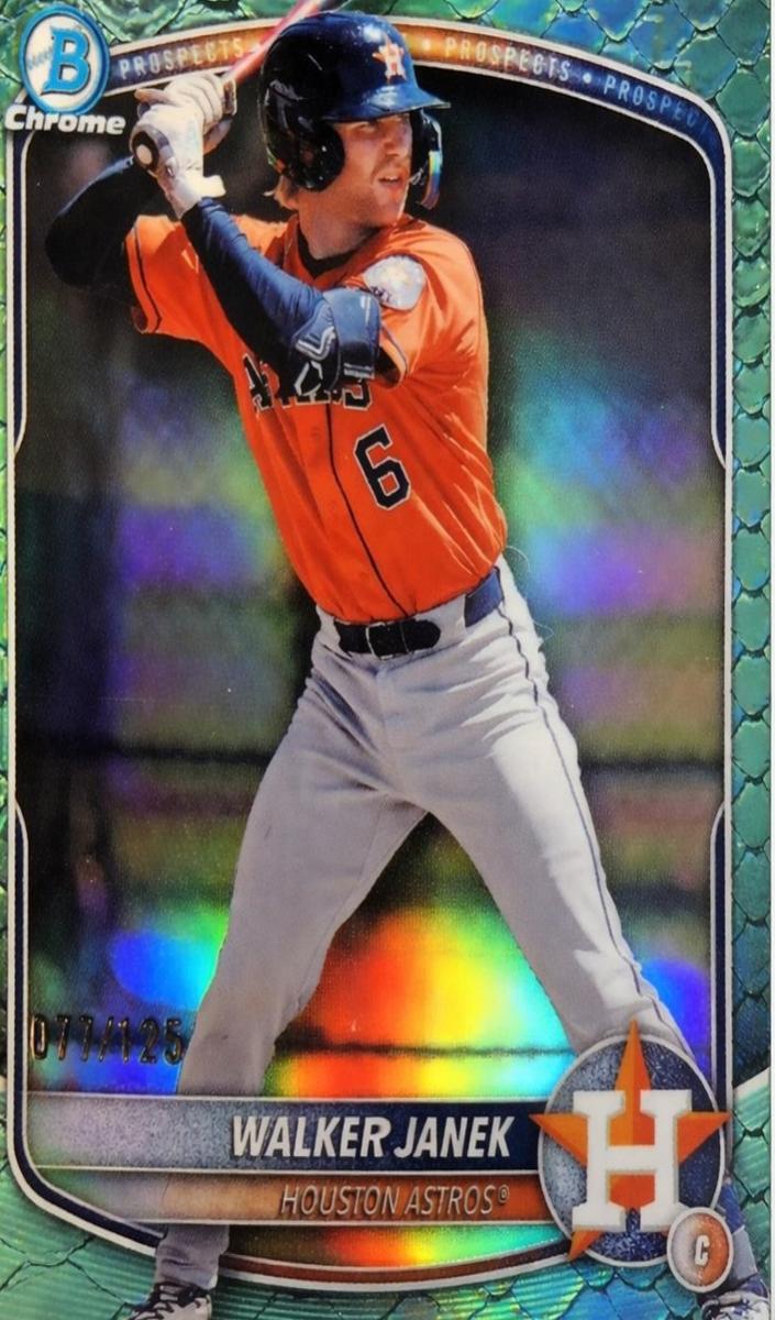 2025 Bowman Draft Chrome Baseball Aqua Reptilian Refractor Walker Janek #BDC-45