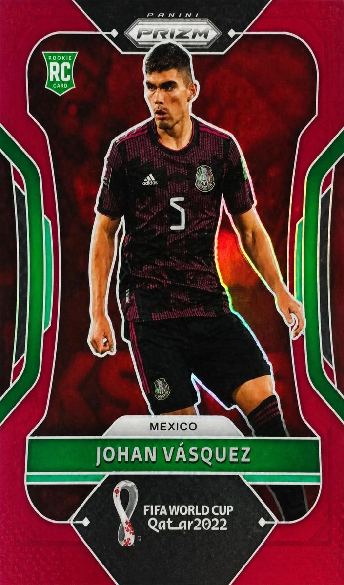 2022 Panini Prizm FIFA World Cup Qatar Soccer Prizms Maroon Johan Vasquez #149