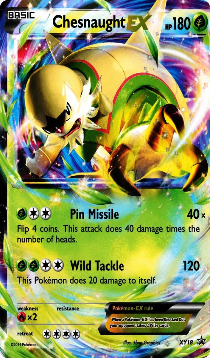 2014 Pokemon XY Black Star Promo Chesnaught #XY18