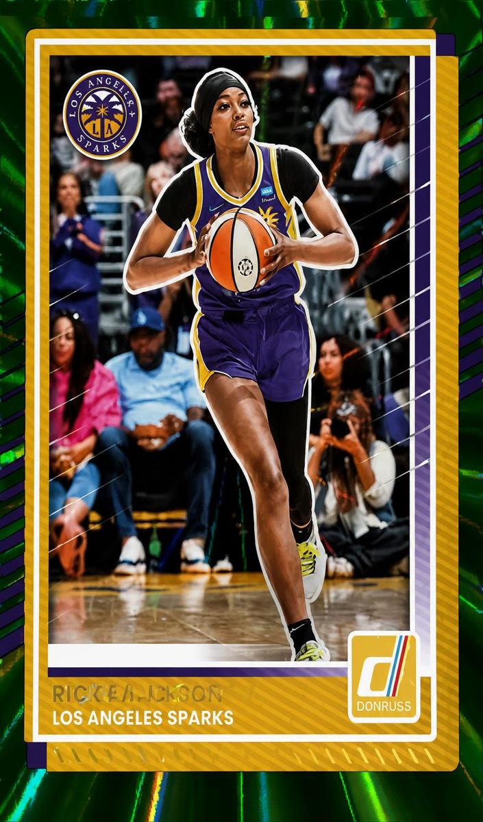 2025 Panini Donruss WNBA Basketball Green Laser Rickea Jackson #49