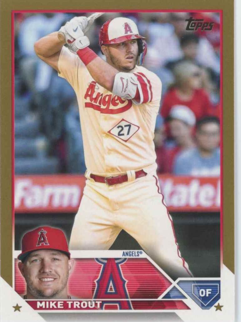 2023 Topps Baseball Gold Mike Trout #27 SGC 9.5