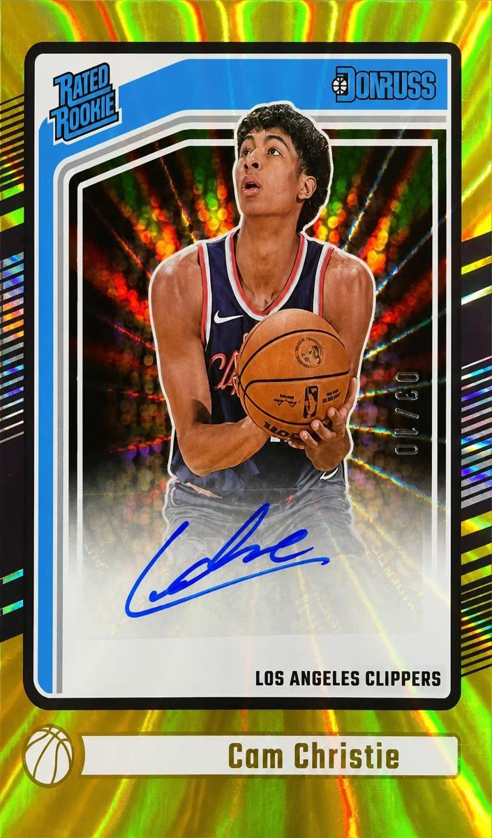 2024 Panini Donruss Basketball Holo Gold Laser Cam Christie #280