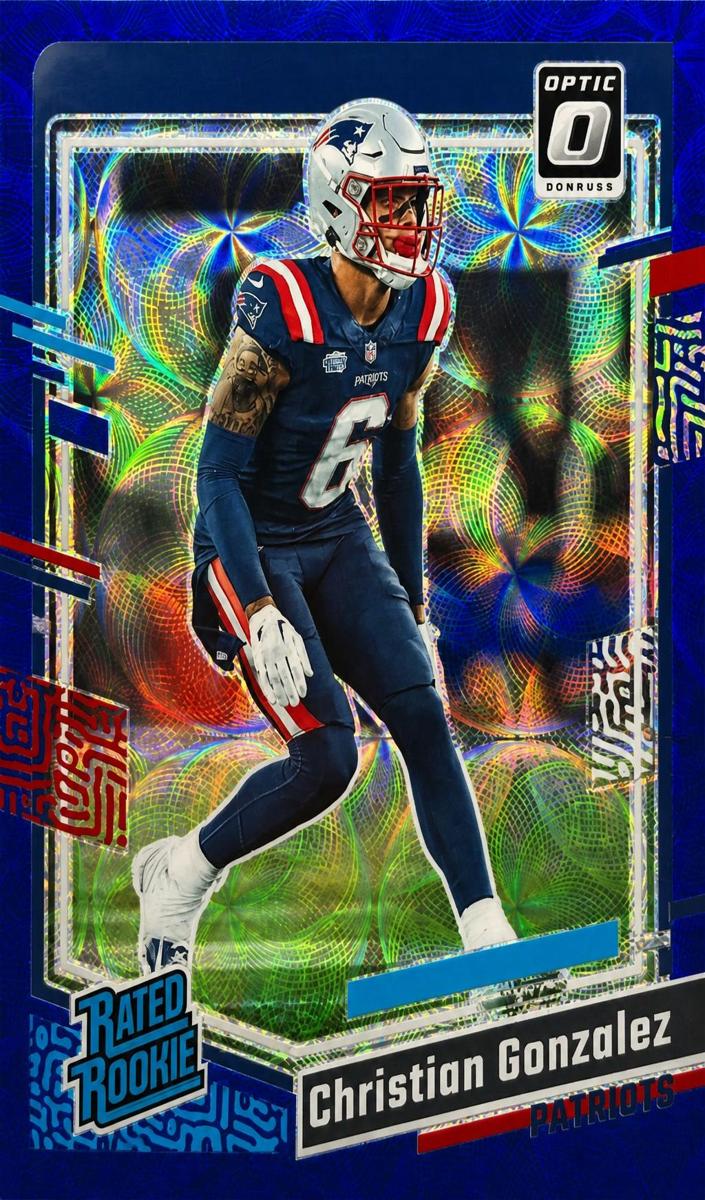 2023 Donruss Optic Football Blue Scope Christian Gonzalez #274 PSA 10