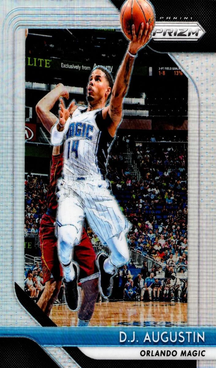 2018 Panini Prizm Basketball Prizms Silver D.J. Augustin #129 PSA 10