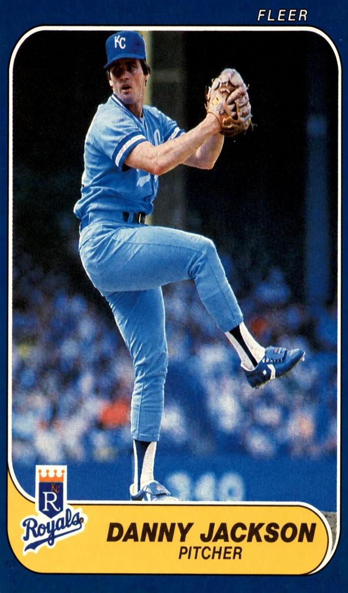 1986 Fleer Baseball Danny Jackson #10