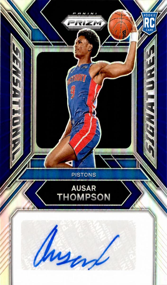 2023 Panini Prizm Basketball Blue Ausar Thompson #SS-AT PSA 10