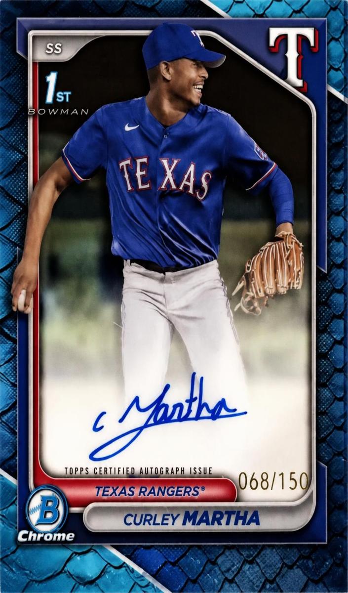 2024 Bowman Chrome Baseball Reptilian Blue Curley Martha #CPA-CM