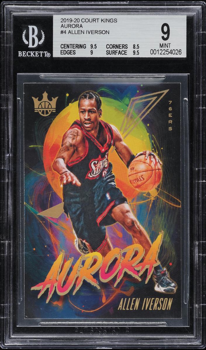 2019 Panini Court Kings Basketball Allen Iverson #4 PSA 9
