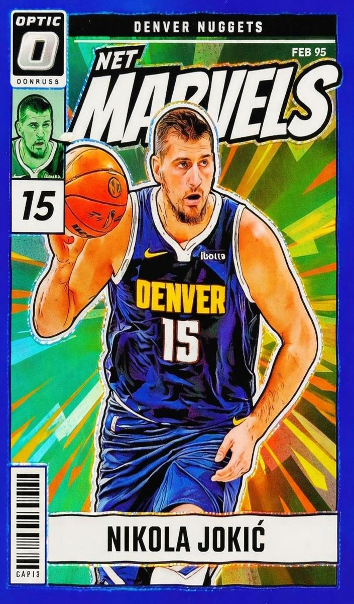 2024 Donruss Optic Basketball Blue Nikola Jokic #21 PSA 9