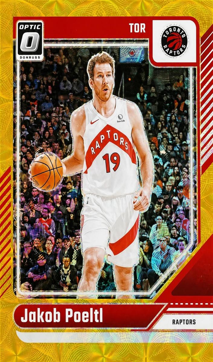 2024 Donruss Optic Basketball Gold International Jakob Poeltl #65