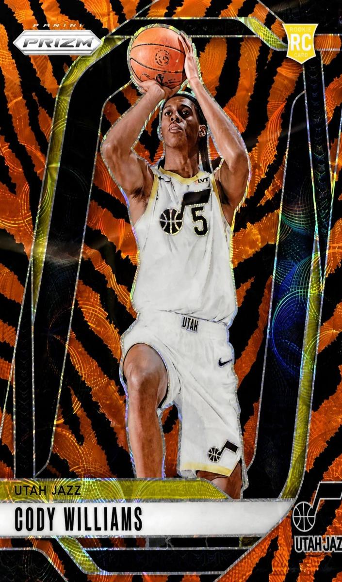 2024 Panini Prizm Basketball Choice Tiger Stripe Cody Williams #232