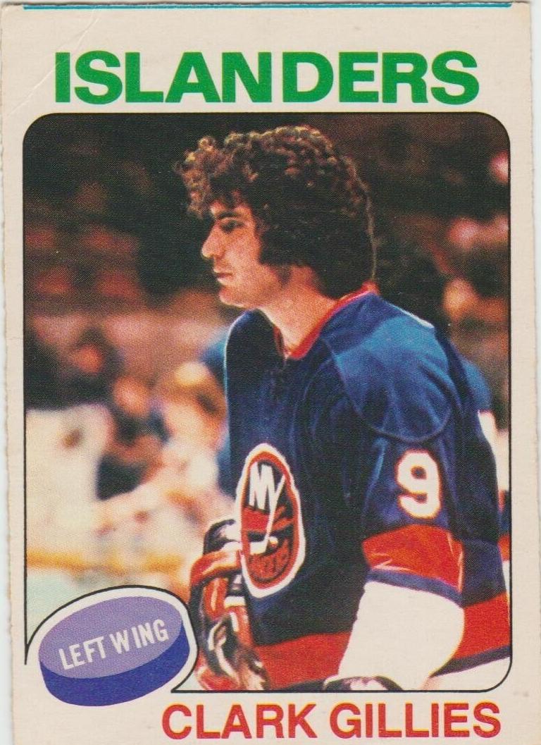 1975 O-Pee-Chee Hockey Clark Gillies #199