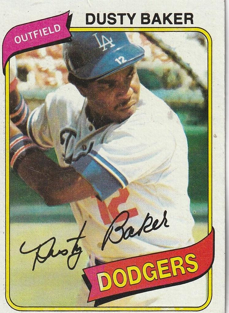1980 Topps Baseball Dusty Baker #255