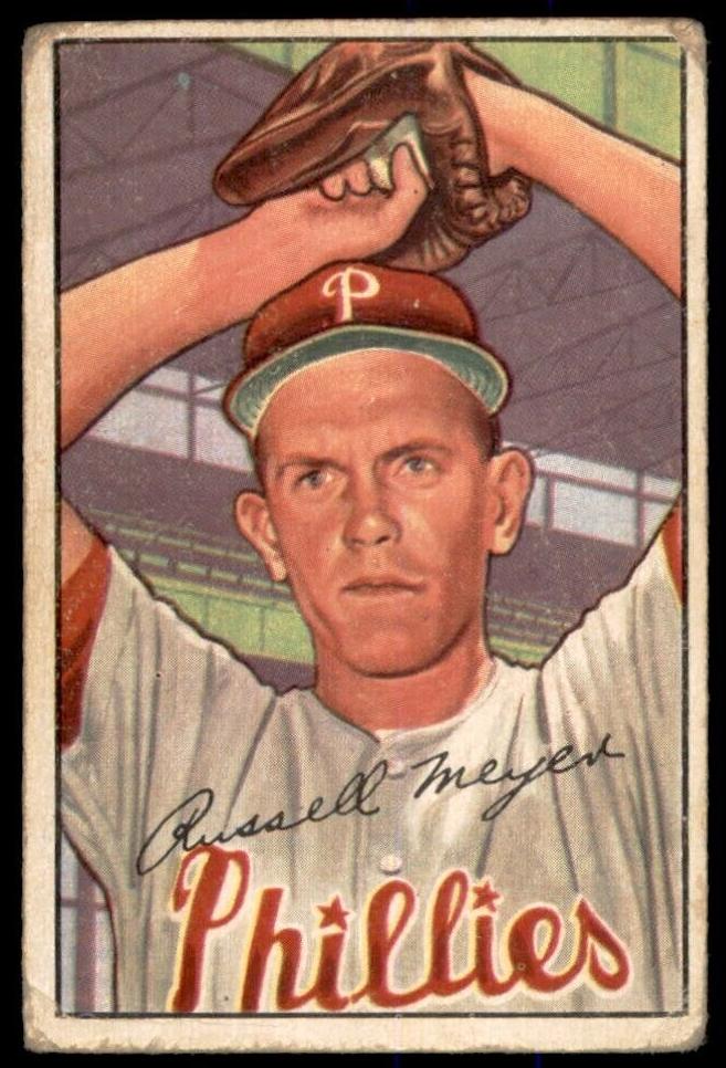 1952 Bowman Baseball Russ Meyer #220 PSA 6