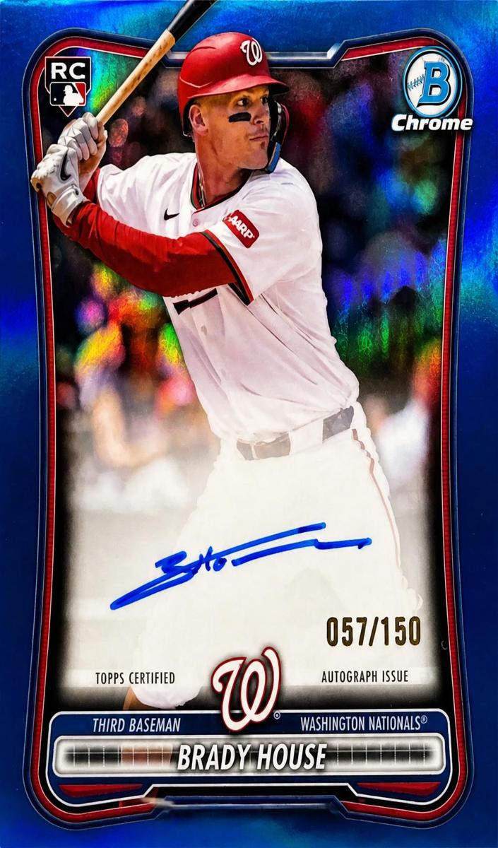 2026 Bowman Baseball Blue Refractor Brady House #CRA-BH