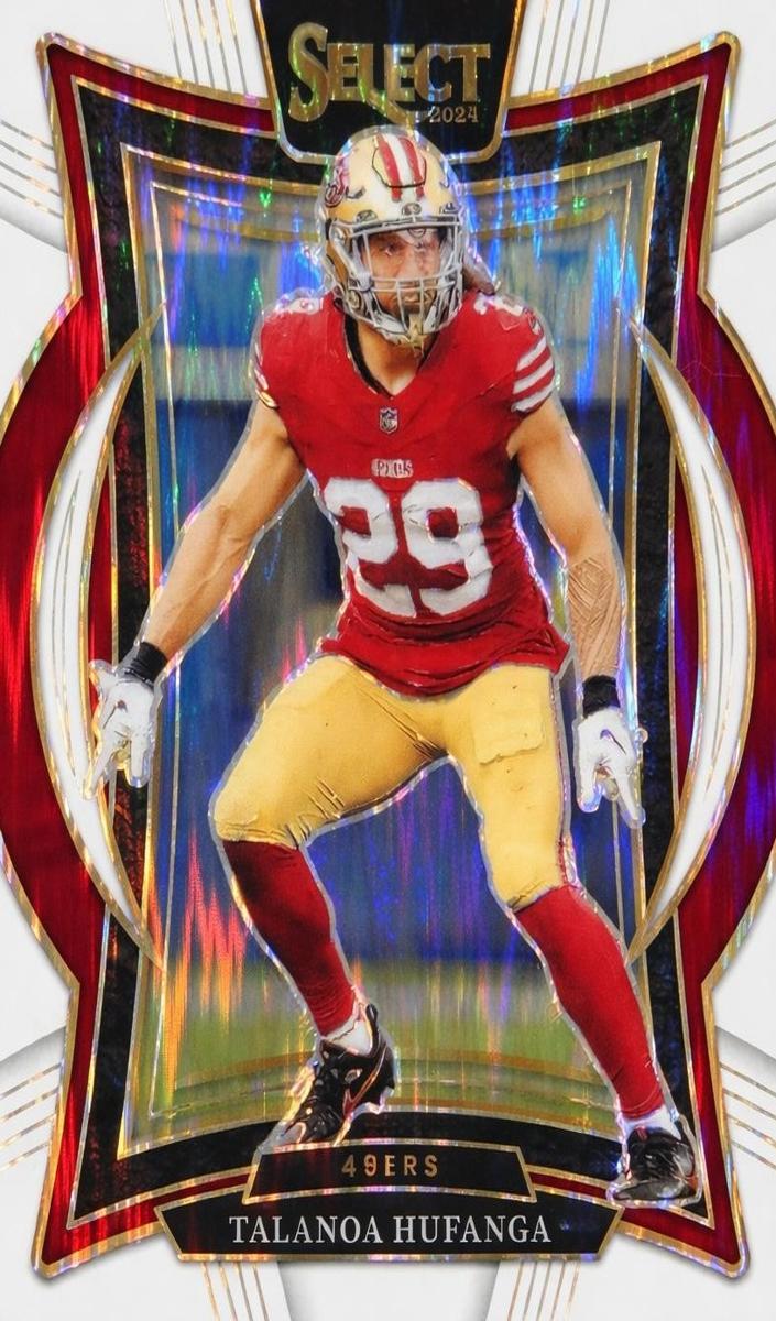 2024 Panini Select Football Black and Red Shock Talanoa Hufanga #46
