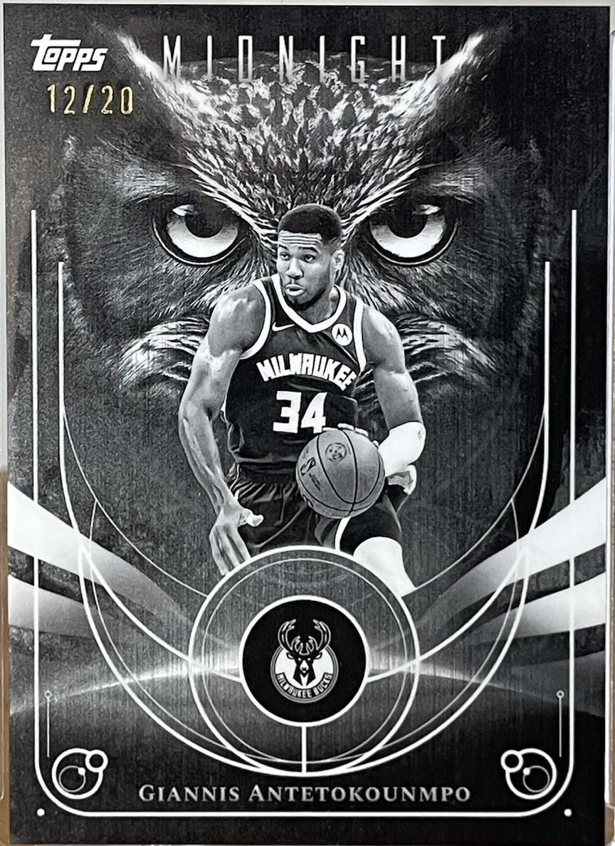 2025 Topps Midnight Basketball Equinox Giannis Antetokounmpo #NO-13