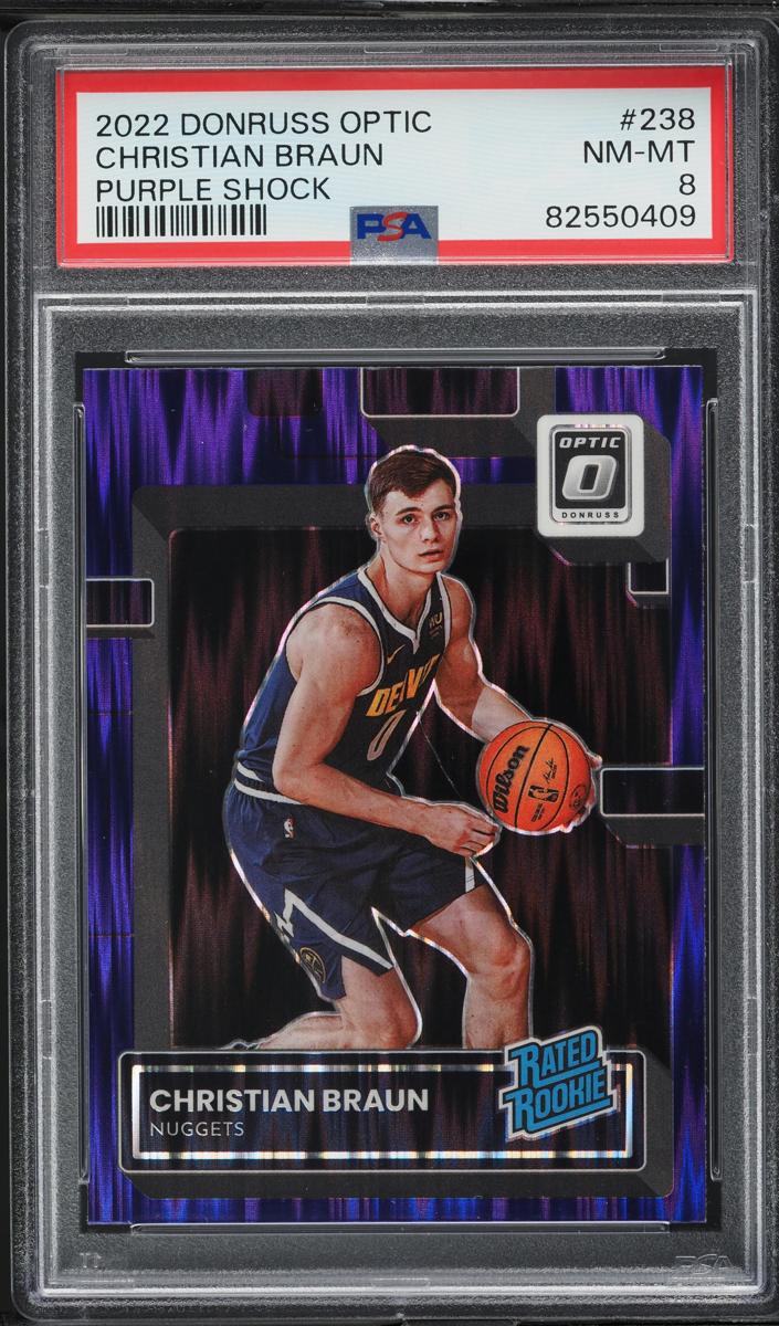 2022 Donruss Optic Basketball Purple Shock Christian Braun #238