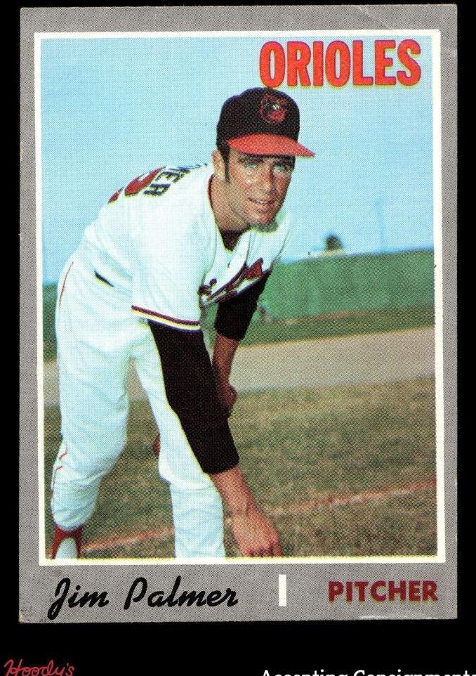 1970 Topps Baseball Jim Palmer #449 PSA 8