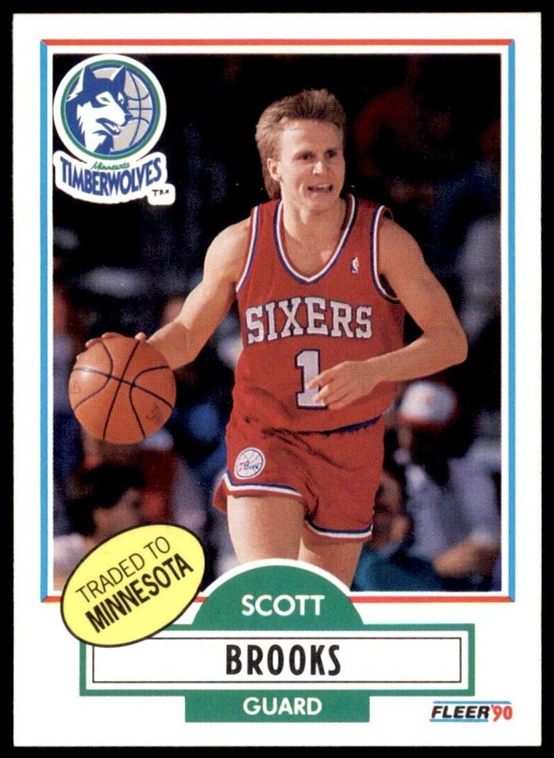 1990 Fleer Basketball Scott Brooks #140 PSA 10