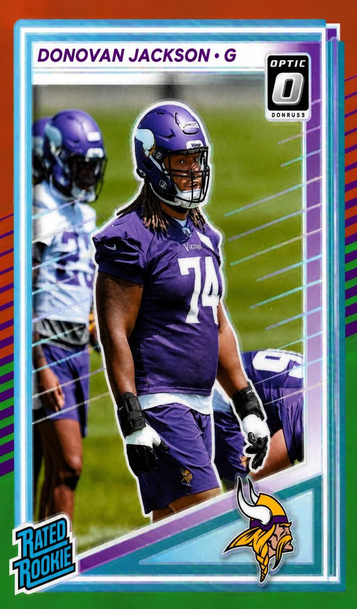 2025 Panini Donruss Football Red and Green Donovan Jackson #381