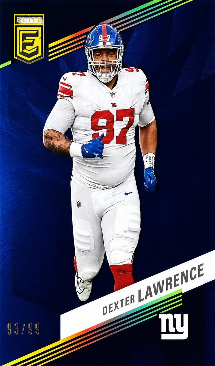 2023 Donruss Elite Football Blue Dexter Lawrence #34