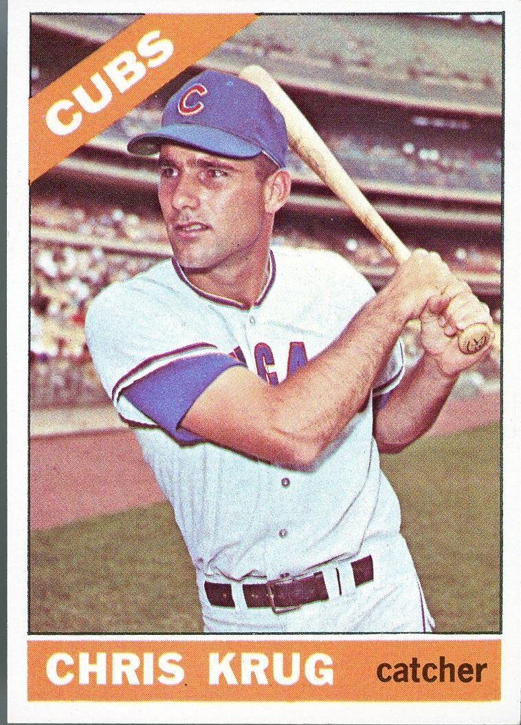 1966 Topps Baseball Chris Krug #166 PSA 9