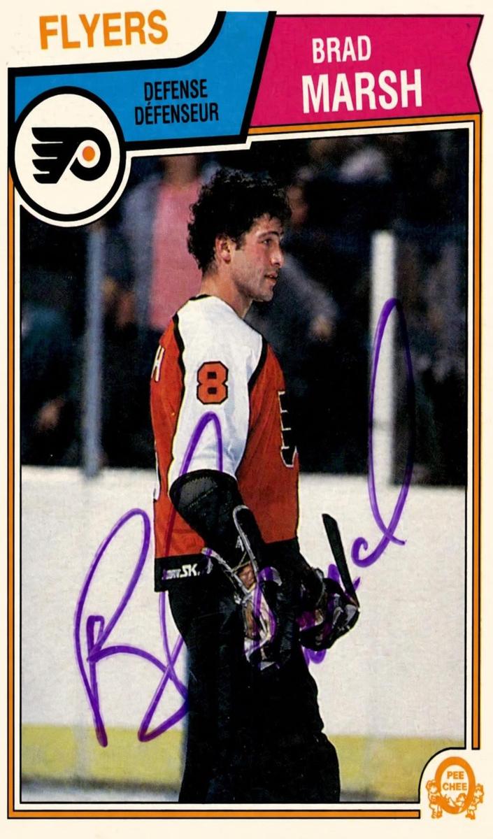 1983 O-Pee-Chee Hockey Brad Marsh #269 PSA 9