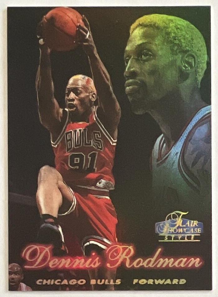 1997 Flair Showcase Basketball Row 2 Dennis Rodman #13 PSA 9