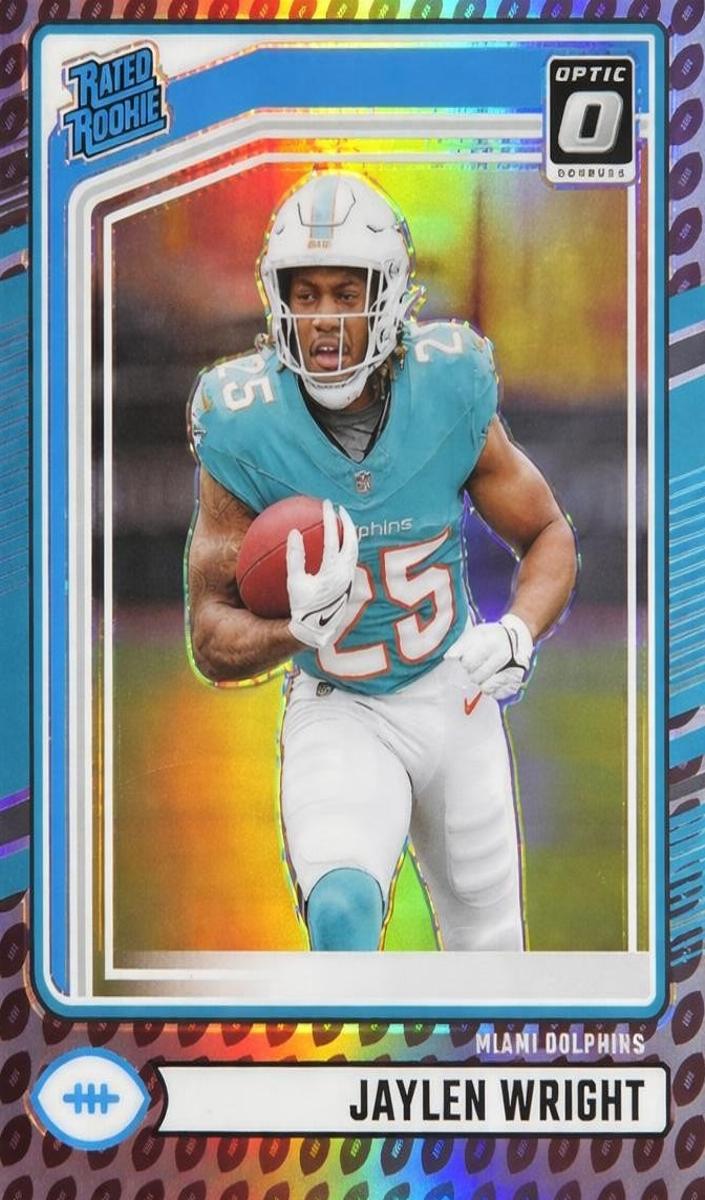 2024 Panini Donruss Football Football Emoji Jaylen Wright #344 PSA 9
