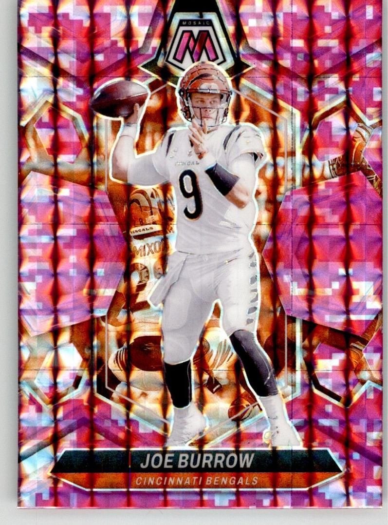 2024 Panini Mosaic Football Camo Pink Joe Burrow #43