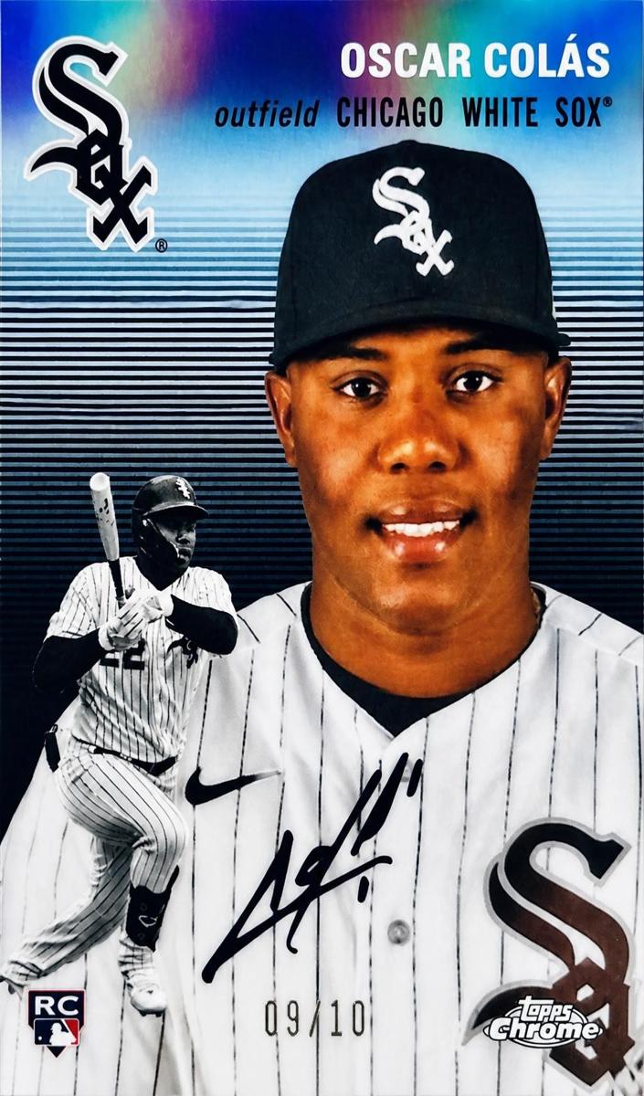 2023 Topps Chrome Black Baseball Refractor Oscar Colas #48