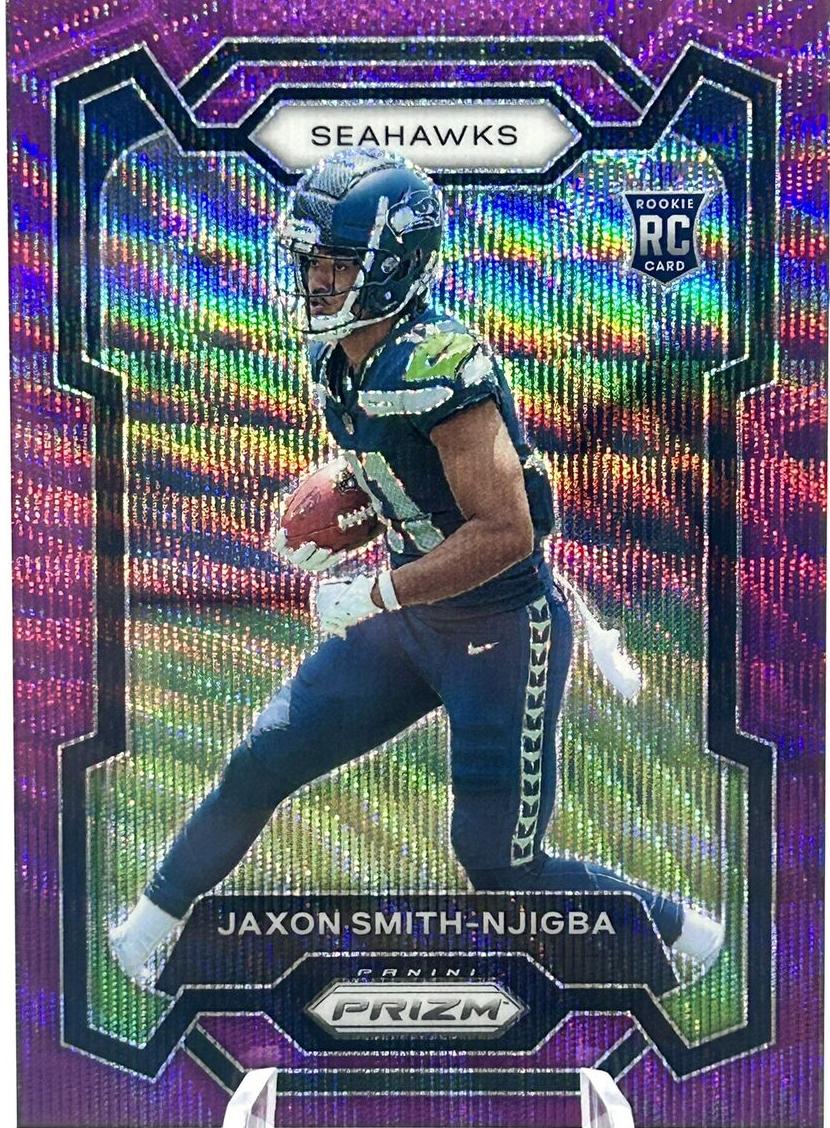 2023 Panini Prizm Football Purple Wave Jaxon Smith-Njigba #390